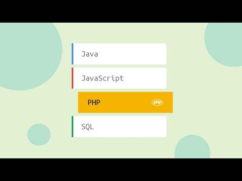 Make Animated List with HTML and CSS Only