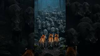 Boar Chaos  #wildlife #animals #wildlifebattle #animalattack