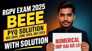 BEEE PYQ with Solution | IMP Numerical Question | Handwritten Notes | le lo | RGPV BEEE EXAM 2025