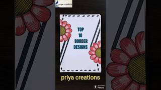 borders for project | 10 easy border designs |PROJECT WORK DESIGNS|SIDE BORDER DESIGN|BORDER DESIGNS