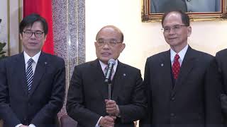 2020年2月18日行政院長蘇貞昌拜會立法院游錫堃院長