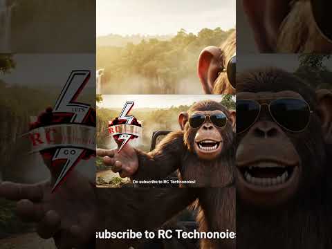 AI Monkey Driving  Jeep Through Jungle /#shorts   #trending #aivideo  #aimonkeyvlogger #aimonkey