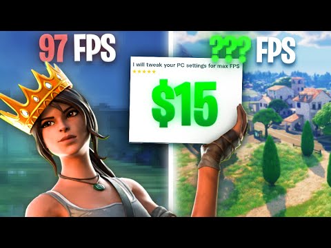 I paid a "Professional PC Tweaker" to Optimize my PC for Fortnite...