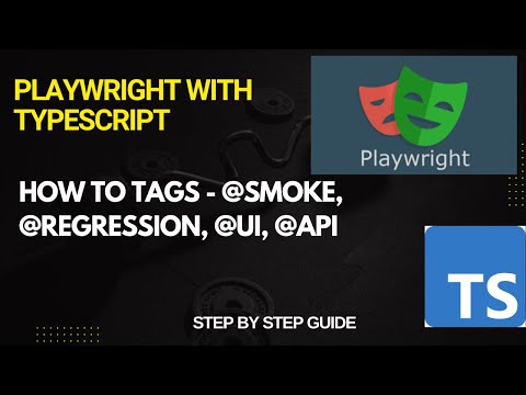 How to use Tags in Playwright | Easy explanation for Beginners |  @Smoke, @Regression