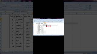How to create Rank #Rank Formula #marksheet #viral #viralvideo #how #youtubeshort #veiws #shortvideo
