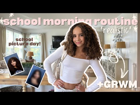 fall school morning routine | *realistic* *GRWM* *school picture day*