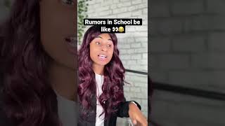 RUMORS in SCHOOL be like! 👀😂 | Throwback #shorts #shortsmas