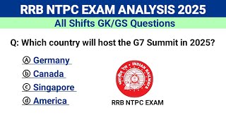 RRB NTPC undergraduate exam preparation 2025 | RRB NTPC all shifts question | ntpc undergraduate gk