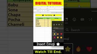 Get 5 Stars in Excel: How to Create a Professional Star Rating System | Digital Tutorial 😍😍😍