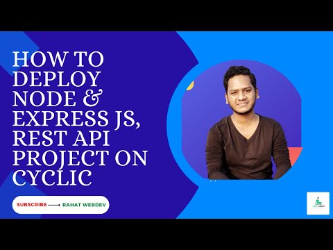 How to deploy node, express js, Rest API project at Cyclic for free