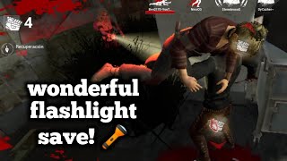 Wonderful flashlight save! 🔦 - Dead by daylight #dbd #dbdmobile