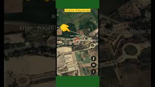 India-Pakistan Border | Wagah Border | On Google map | #shorts