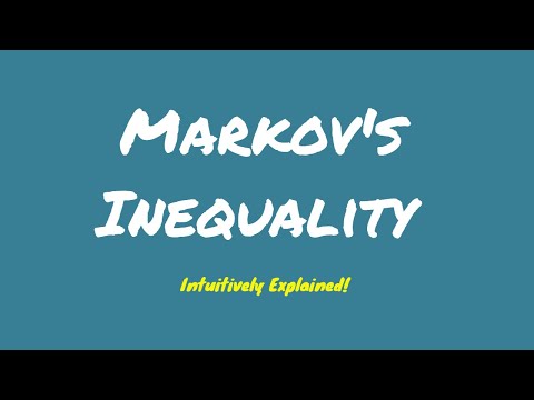 Markov's Inequality - Intuitively and visually explained