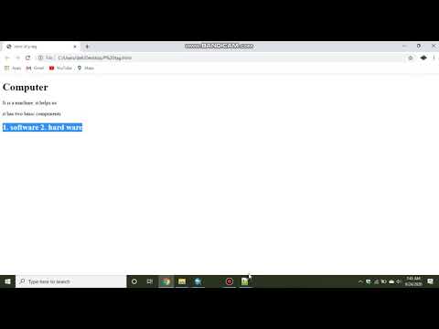 Break tag in html
