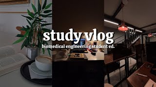 study vlog - biomedical engineering student, labs and midterms - dna engineer 🧬✨️🌻