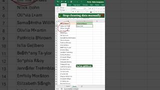 Excel new formula to clean data 🔥🔥 #excel #exceltips #exceltricks #excelformula