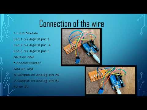 Accelerometer Operated LED Module | Arduino Projects | Coding with Robotics - By Hetansh Vakta