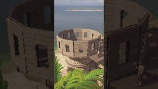 6 hours of building in 60 seconds #basebuilding #crosswind #piratebase #gaming #survivalgame