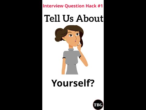 INTERVIEW TIP: How to answer tell us about yourself interview question #shorts