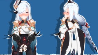 Shenhe😼 - back it up -【MMD Genshin Impact 4K | 60FPS】