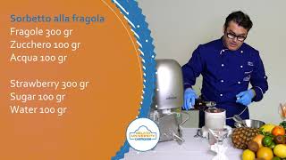 Gelato Buzz - Recipe - Strawberry sorbet and Pear Gelato (Italian and English)
