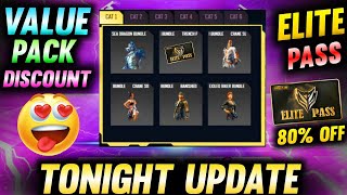 TONIGHT UPDATED VALUE PACK DISCOUNT EVENT | FREE FIRE VALUE PACK DISCOUNT EVENT