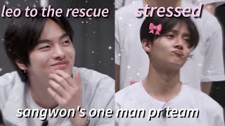 Leo and Sangwon being soulmates in boys2planet Epi.3 #3