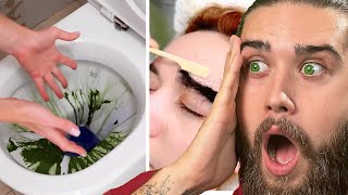 Would You Strain Pasta on the Toilet? | Archie5 Reacts #shorts