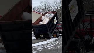 30 yard dumpster pickup. #hooklift #dumpsterrental  #shorts