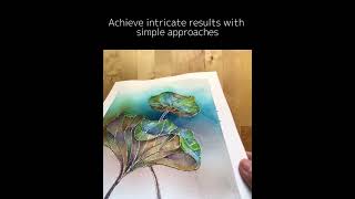 Secrets of Lotus Mixed Media Course! #abyssimo #mixedmedia #artist #inspiration #painting