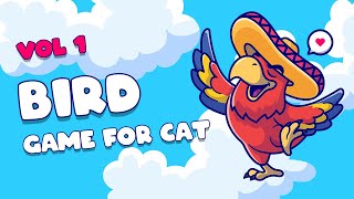 Cat Games: Bird Game for Cats 🦜 | 20 Min Interactive Cat TV (Vol. 1)