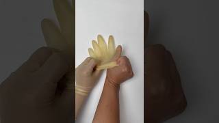 Non-Sterile Gloving Hack 🧤#goodtoknow #lifehack #tutorial #surgeonlife #vet #medicine #funfacts