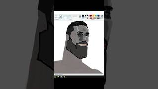 ART & anatomy, Chad , Microsoft Paint #art #microsoftpaint #anatomy #gigachad