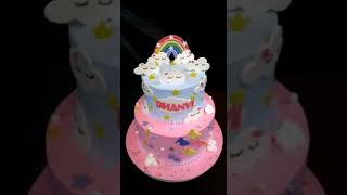 #rainbowcake #cloudcake#homemadecakes #fondant #trending #cakelover #motherstouch #blackforestcake