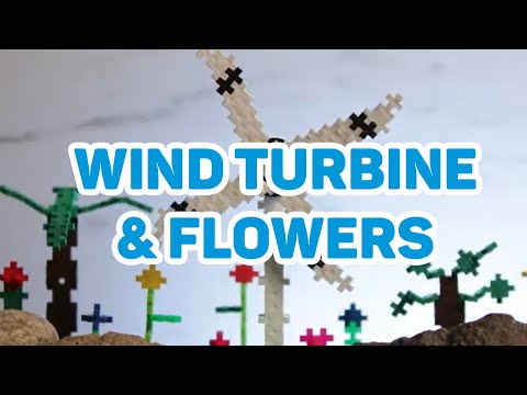 Plus-Plus Wind Turbine - Stop Motion Video