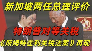 新加坡两任总理说，特朗普这次发动贸易战，世界像是回到20世纪30年代，胡佛主政时的《斯姆特霍利关税法案》再现，世贸组织形存实亡，大国博弈，小国站队，全球经济衰退风险前所未有的高
