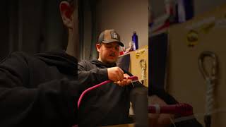How your climbing ropes get spliced. Adam splicing a Yale Calamine. #yale #splicing #arblife