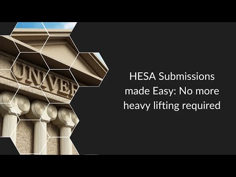 Webinar: HESA Staff Submissions Made Easy: No Heavy Lifting Required