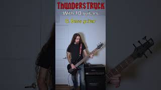 THUNDERSTRUCK with 10 Guitars #rock #guitar