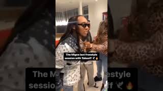 Migos last freestyle session with Takeoff 🚀