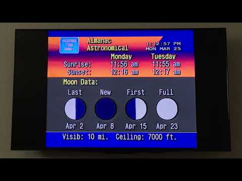 WeatherStar 4000 Simulator on TV Channel 82