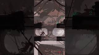 Cyan Lizards falling of The Wall #rainworld #slugcat #downpour #lizard #spearmaster #cyanlizard