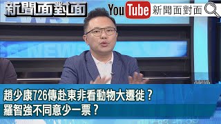 精彩片段》趙少康726傳赴東非看動物大遷徙？羅智強不同意少一票？【新聞面對面】2025.07.17