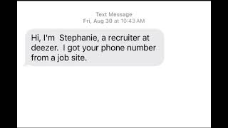 Fake Job Offer Scam On Text Messages - Be Careful