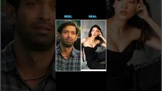 Reel vs Real 12th fail movie character 😱 #12thfail #actress #bollywood #12thfailfullmovie #shorts