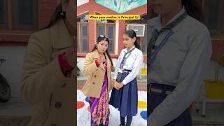 When your mom is Principal in your School 👩‍🏫 #shorts #ytshorts #sejalgabashorts #teacherlife