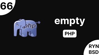 شرح PHP - empty()