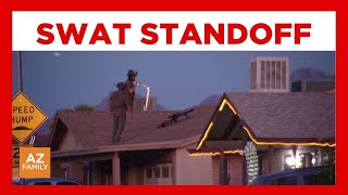 Suspect on the run after police standoff in west Phoenix