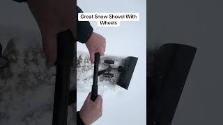 Effortless Snow Shoveling with Wheels & Adjustable Handle #shovel