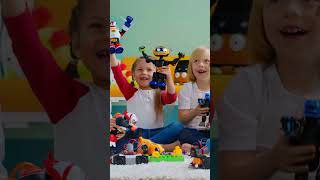 The ultimate fun with smart and powerful robot #KidsFun#RobotToys#Playtime#HappyKids#CreativePlay